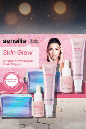 SENSILIS - Zestaw Skin Glow (Juicy Cream 50ml + Beyond C Serum 15ml + kosmetyczka)
